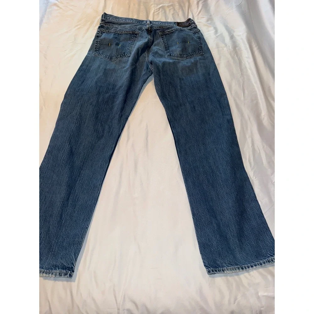 Polo Ralph Lauren Hampton Relaxed Straight Jeans Mens 36x32 Medium Wash Blue